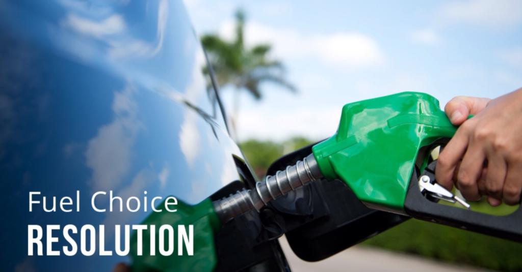 fuel choice resolution