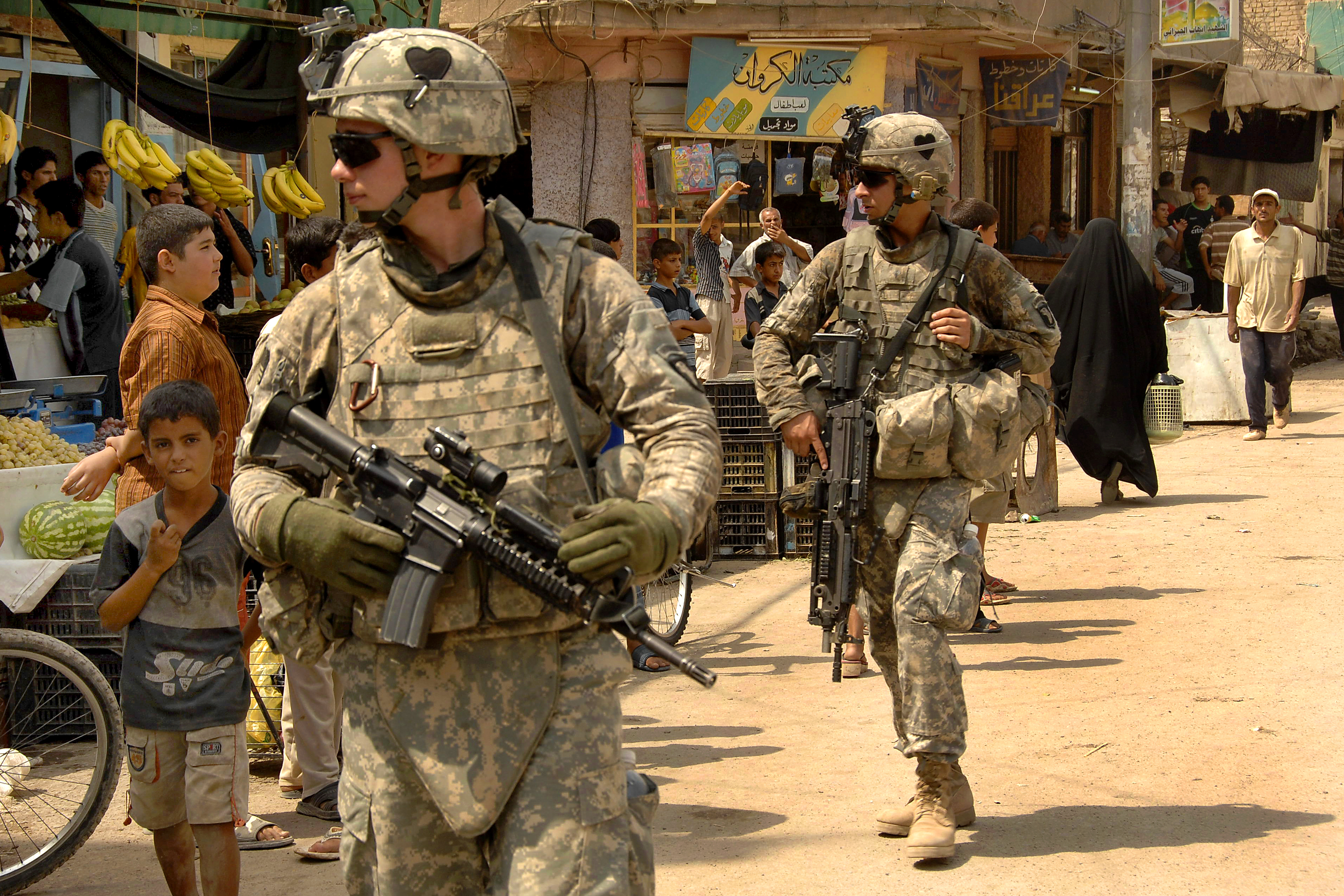 Военные конфликты на востоке. Американские солдаты в Ираке. Американские войстка в Ирке.